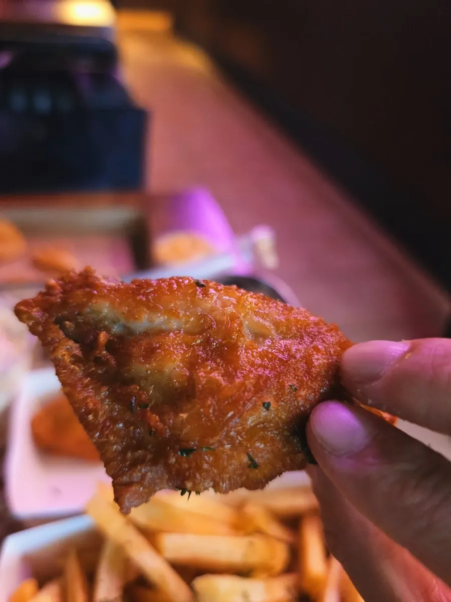 BAS Burger chicken wing menu item