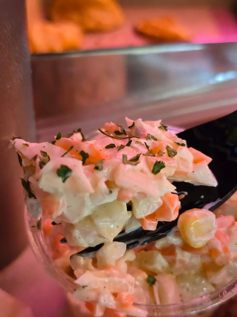 Coleslaw served with a burger