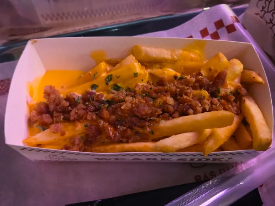 Cheese Bacon Fries with cheddar cheese sauce