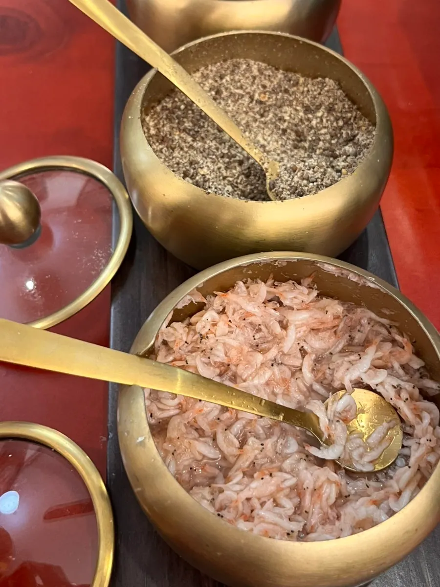 Seasoning sauce for gukbap with salted shrimp and perilla powder