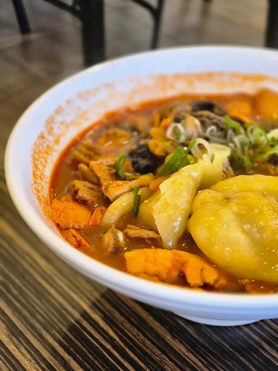 칼칼한 수제비짬뽕 클로즈업