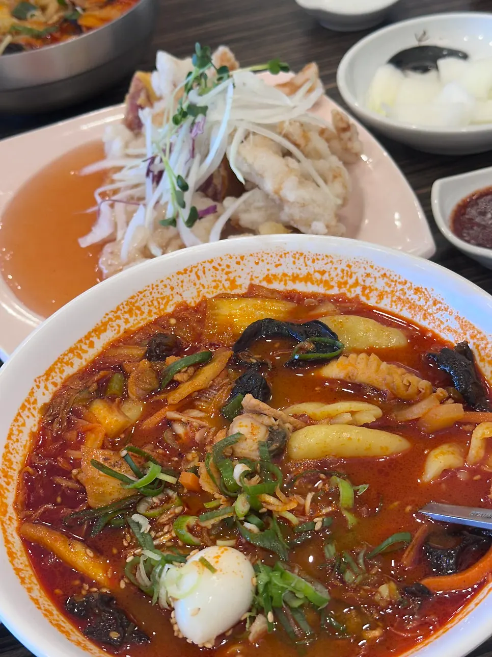 쫀득한 찹쌀탕수육 단면