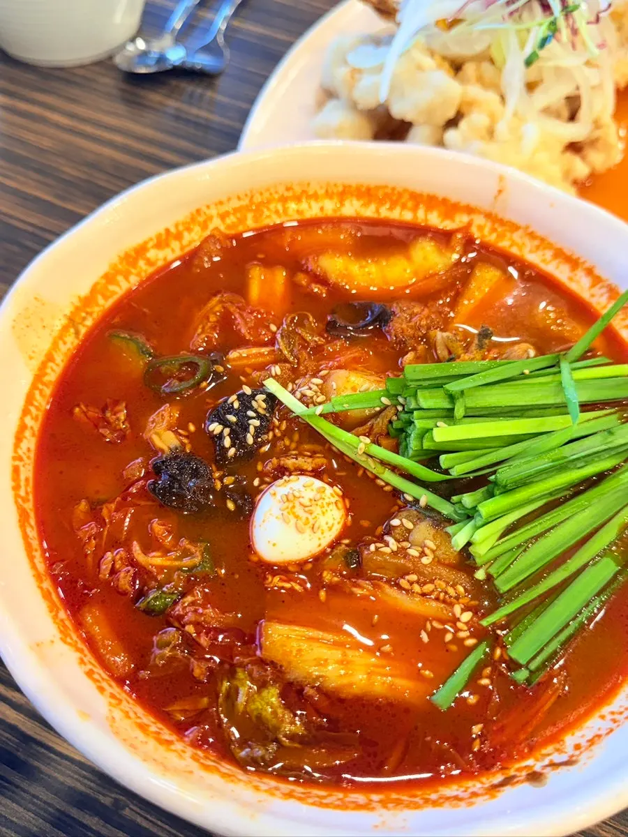 A bowl of jjamppong from Jjamppong Jijeon Seooreung Branch