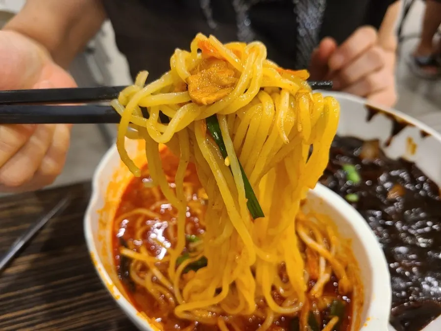 Old-school jjajangmyeon noodles with rich chunjang sauce
