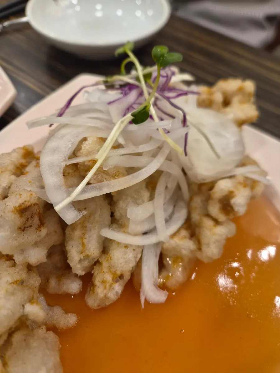 Egg soup swapped in for the fried rice broth
