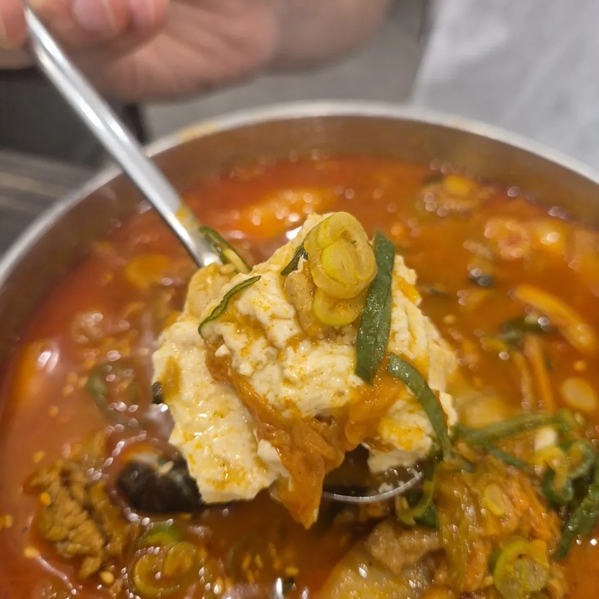 순두부가 들어간 짬뽕순두부 한 그릇