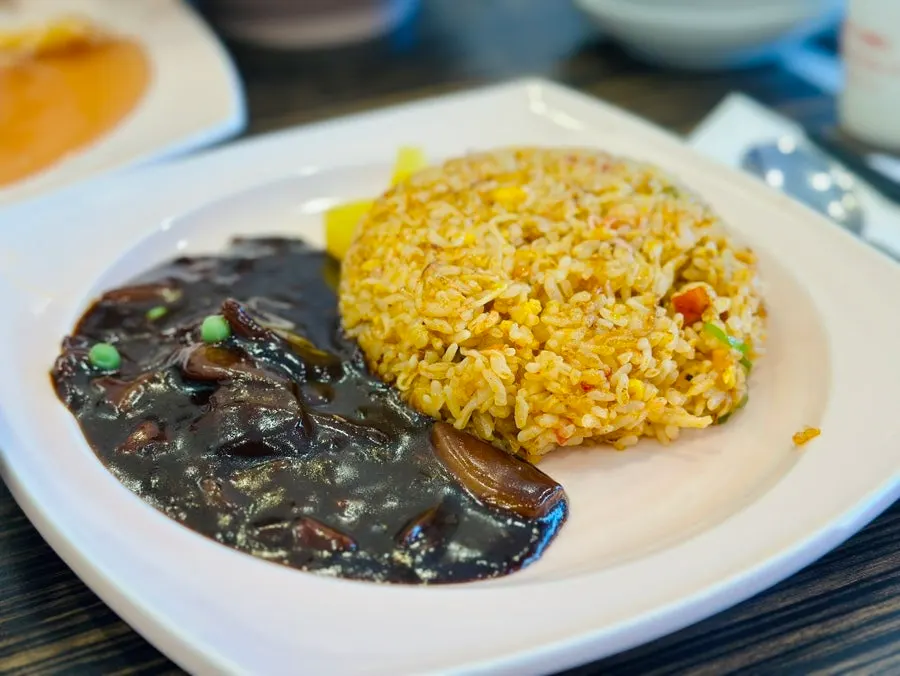 Fluffy crab fried rice with black bean sauce