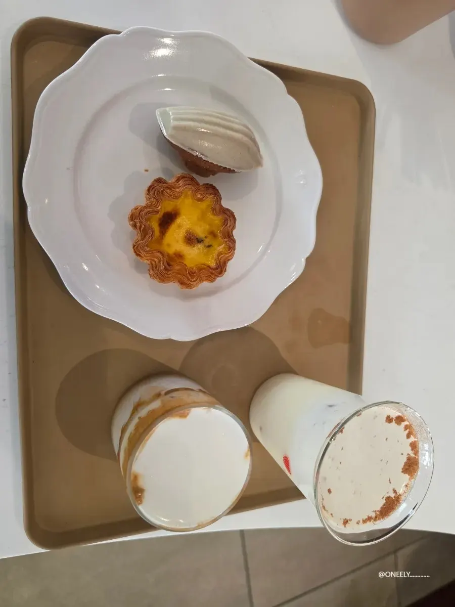 Ordered drinks and desserts