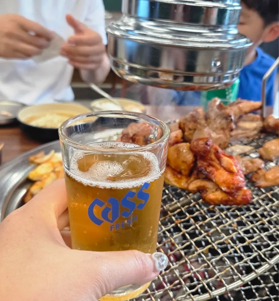 子どもたちと食べた驪州IC店のタッカルビとお餅