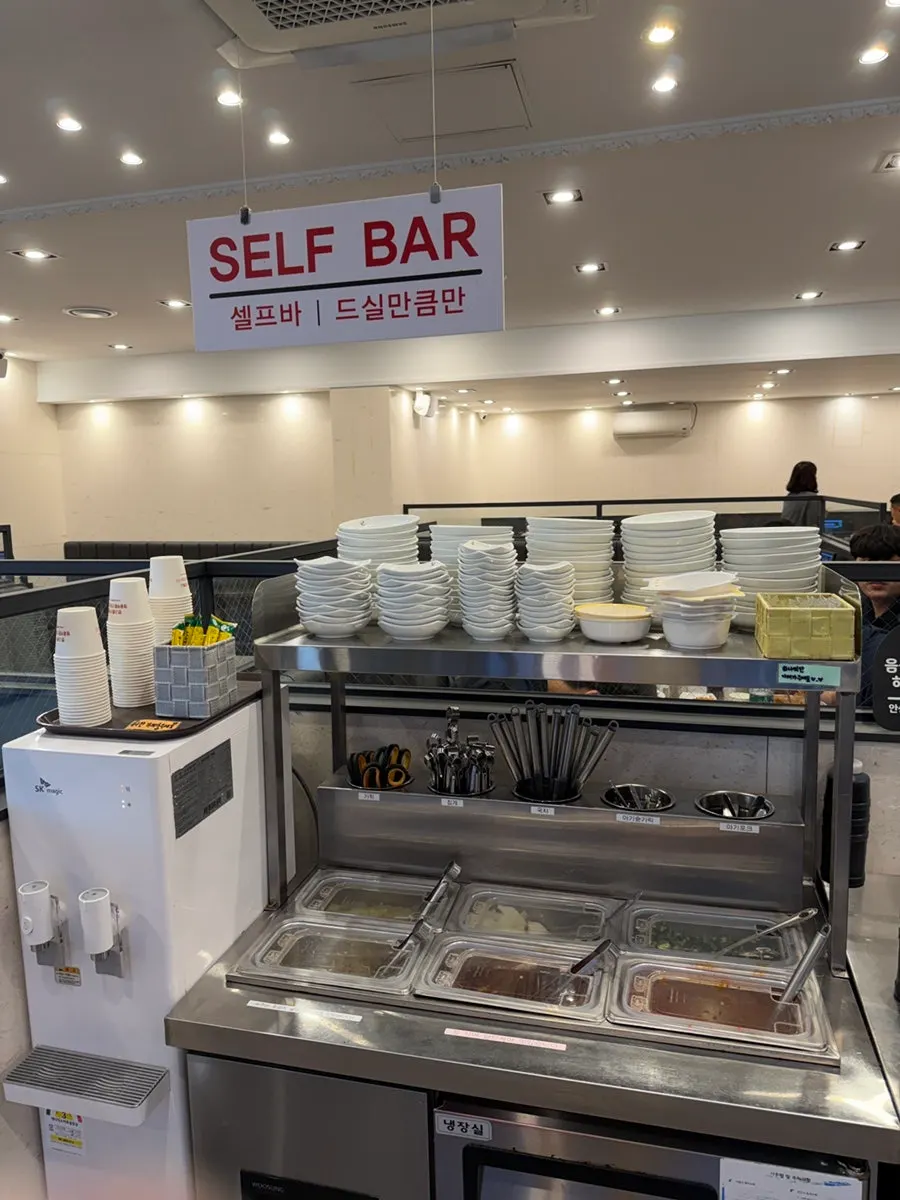 짬뽕지존 서오릉점 셀프바