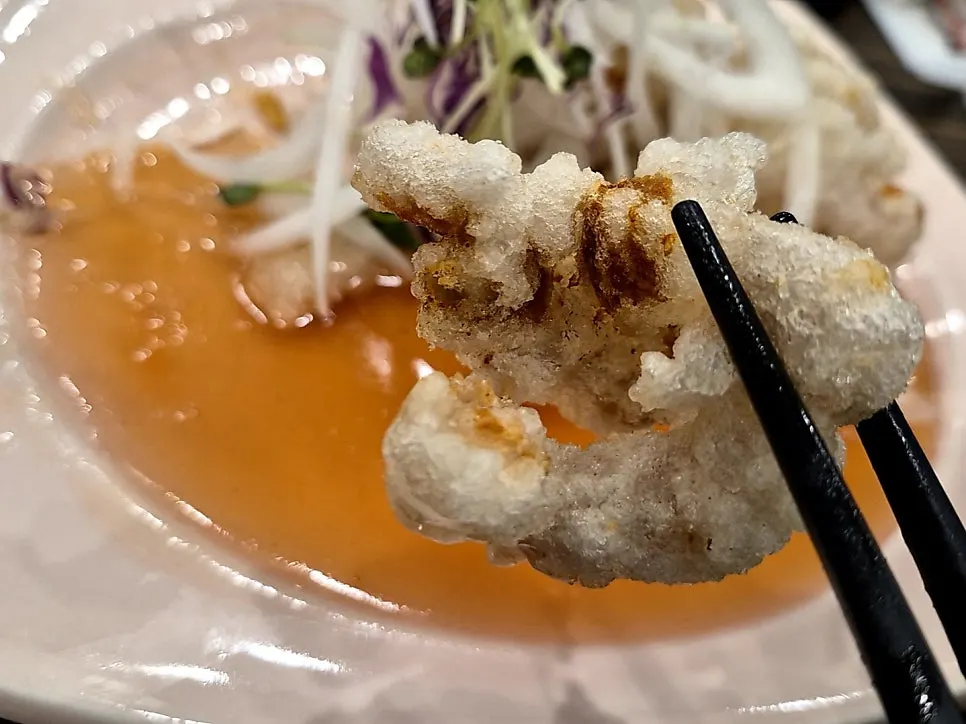 Glutinous-rice tangsuyuk with sauce