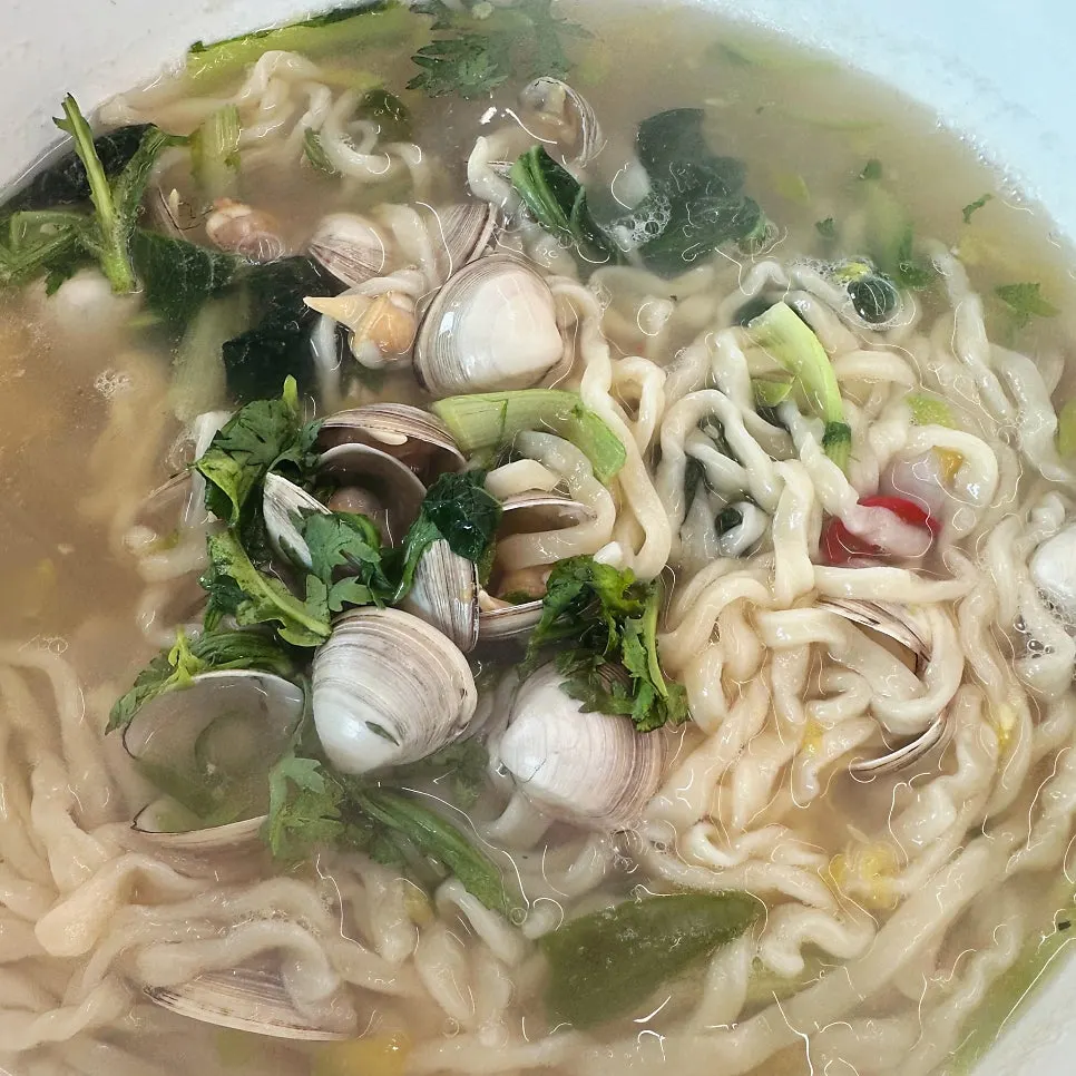 Kalguksu menu with a cheongyang chili option