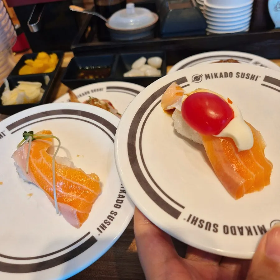 Sushi de panza de salmón pedido individualmente