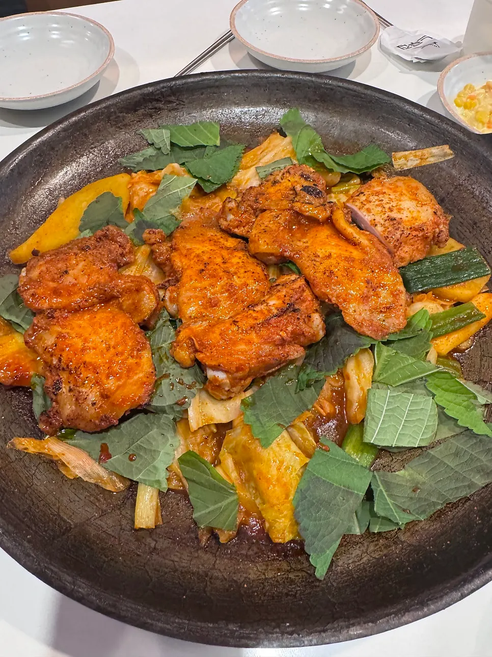 Order of two portions of Real Dakgalbi