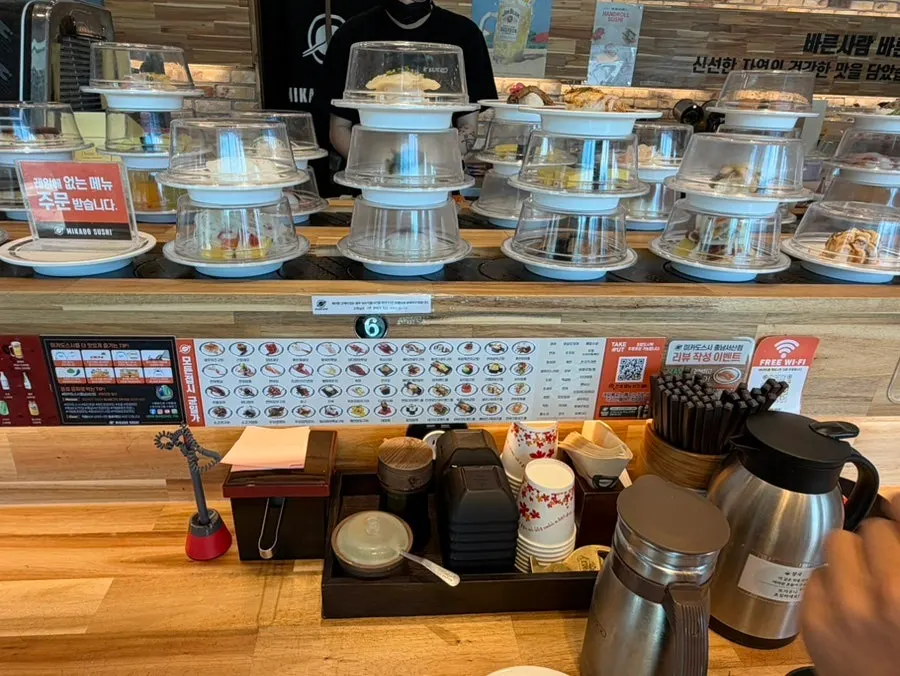 Warm savory soup served in an insulated kettle