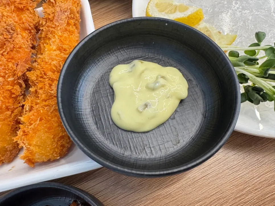A plate of five fried king shrimp