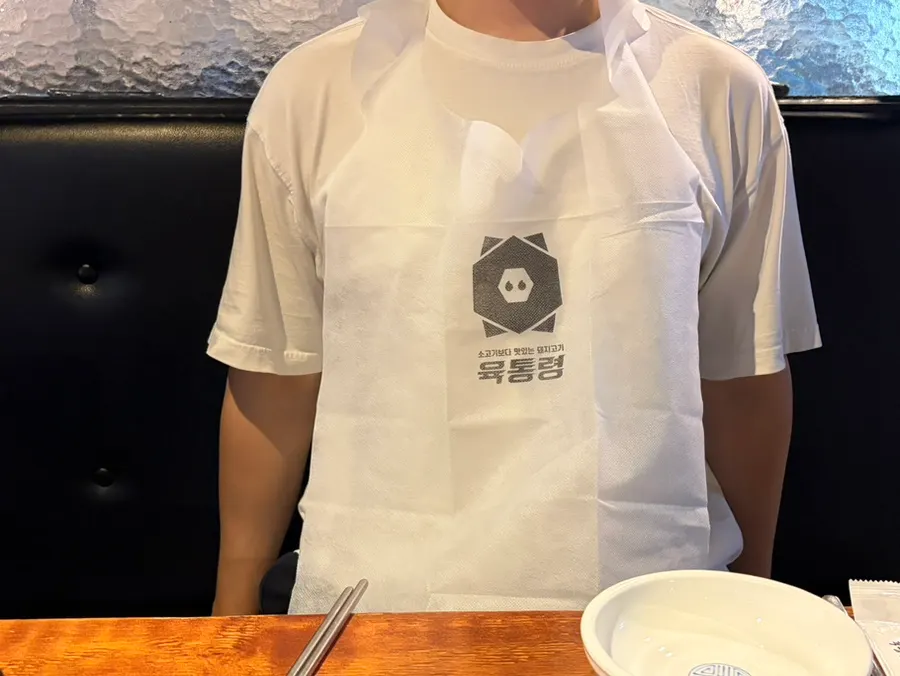 요청하면 받을 수 있는 일회용 앞치마