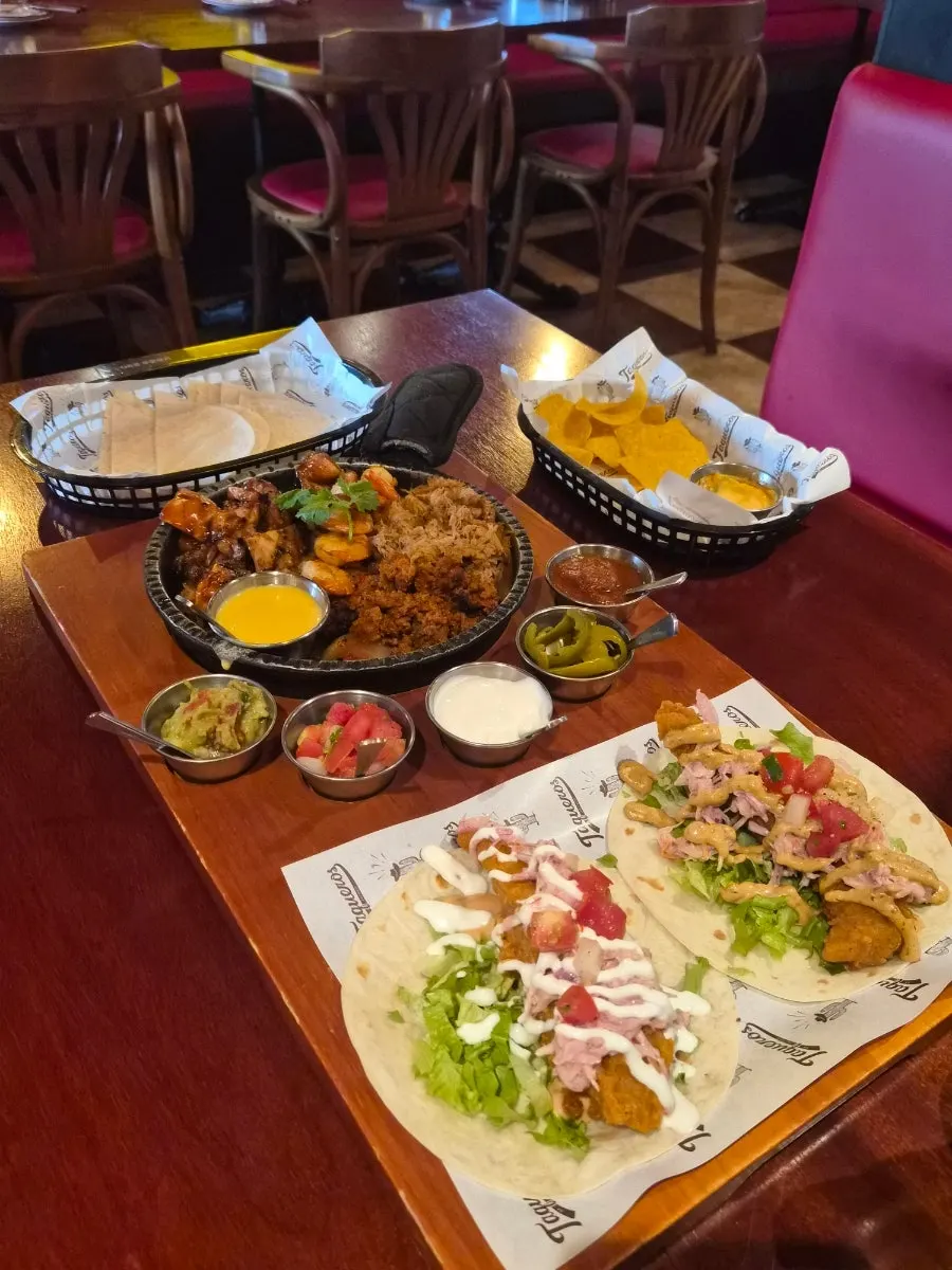 Mexican dishes served at Taqueros Magok Main Branch