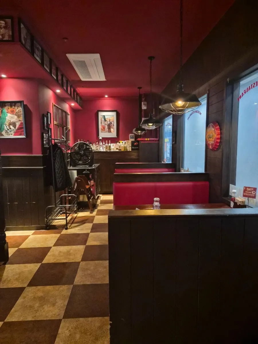 Sofa seating table at Taqueros