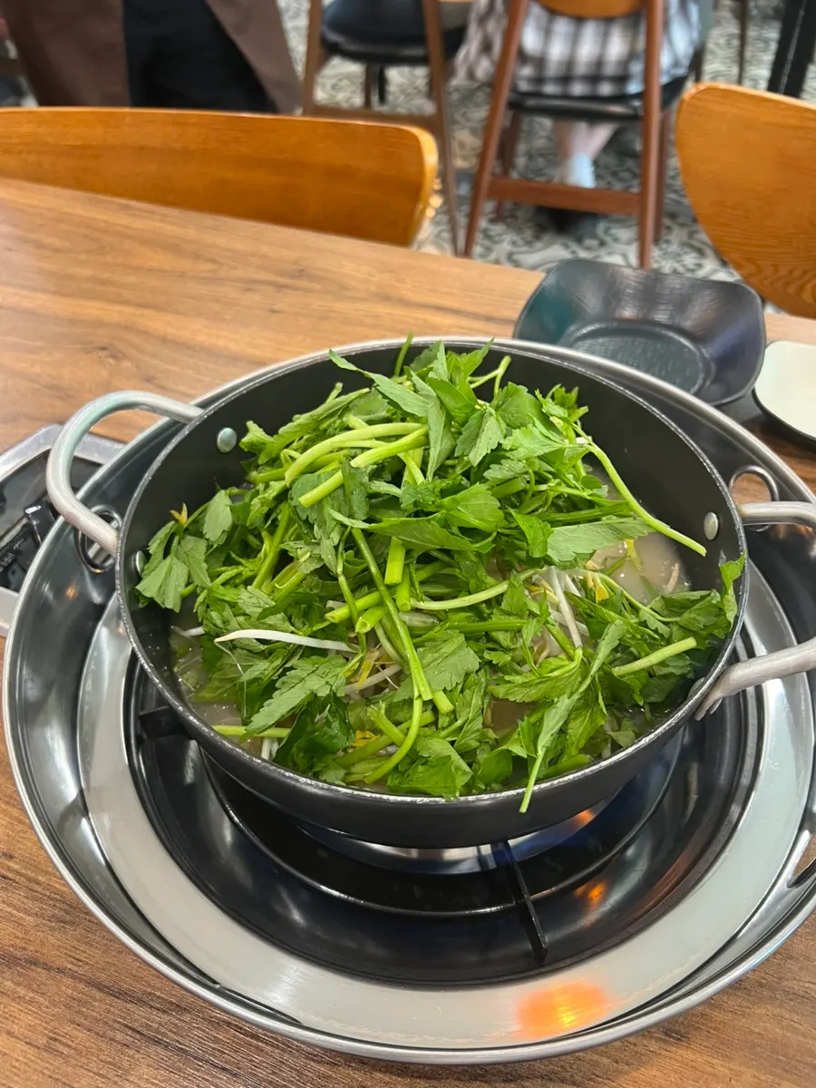 맑은맛 얼큰맛 들깨맛 고를 수 있는 메뉴판