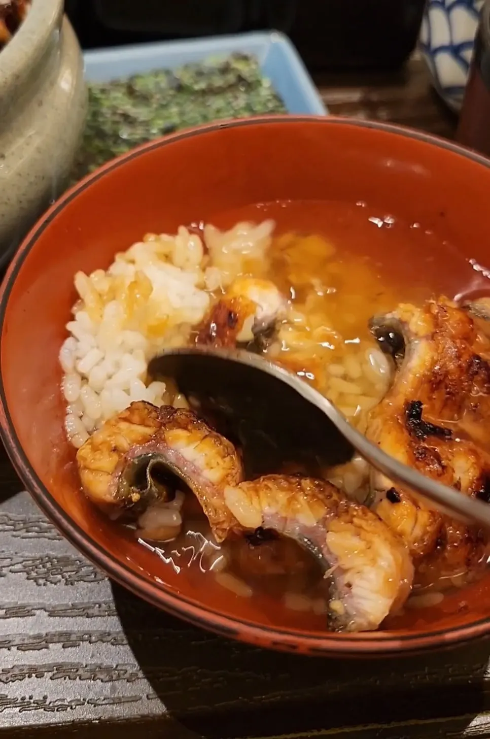 Eating hitsumabushi the second way