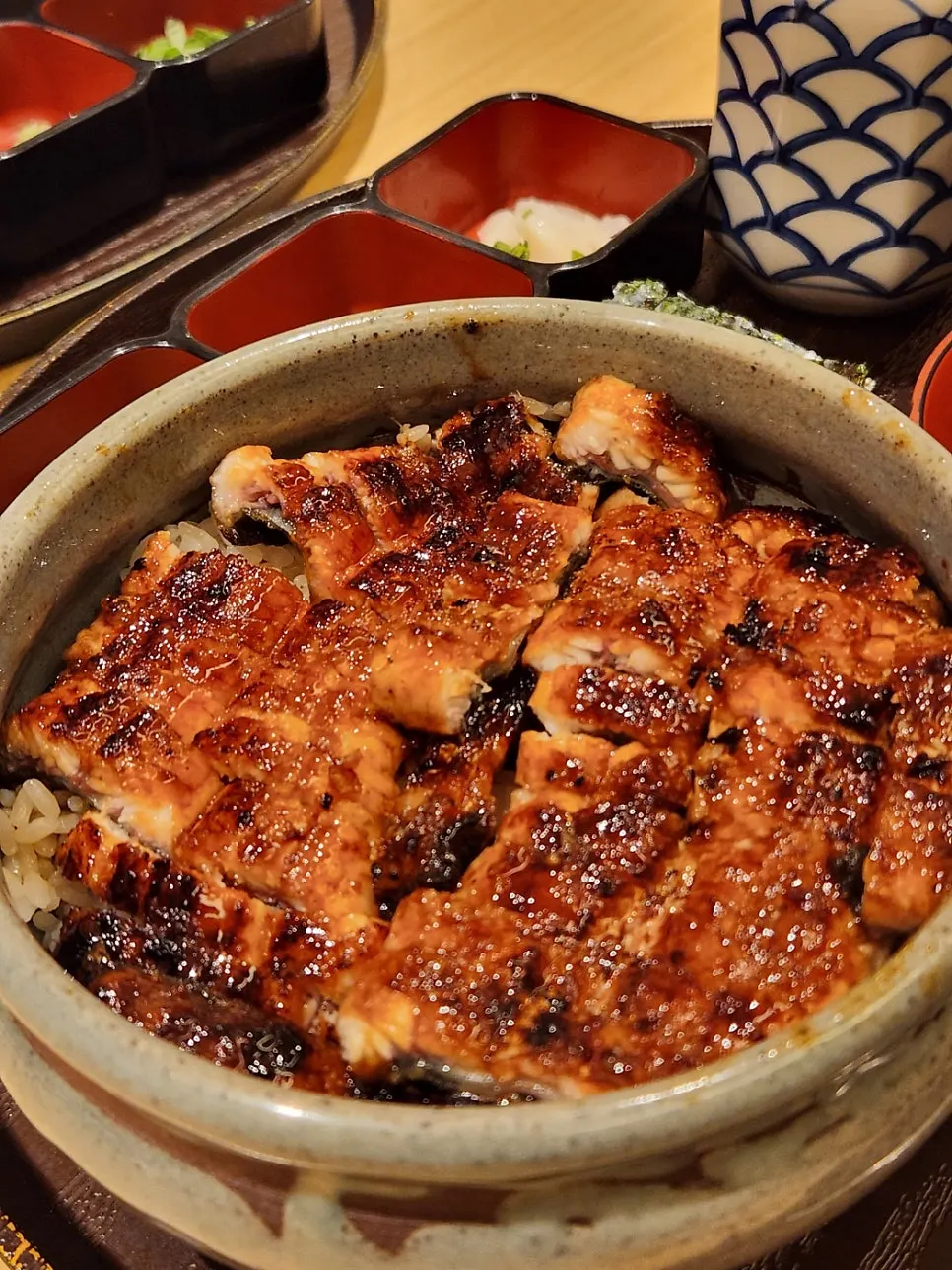 Eel ochazuke with warm broth poured over