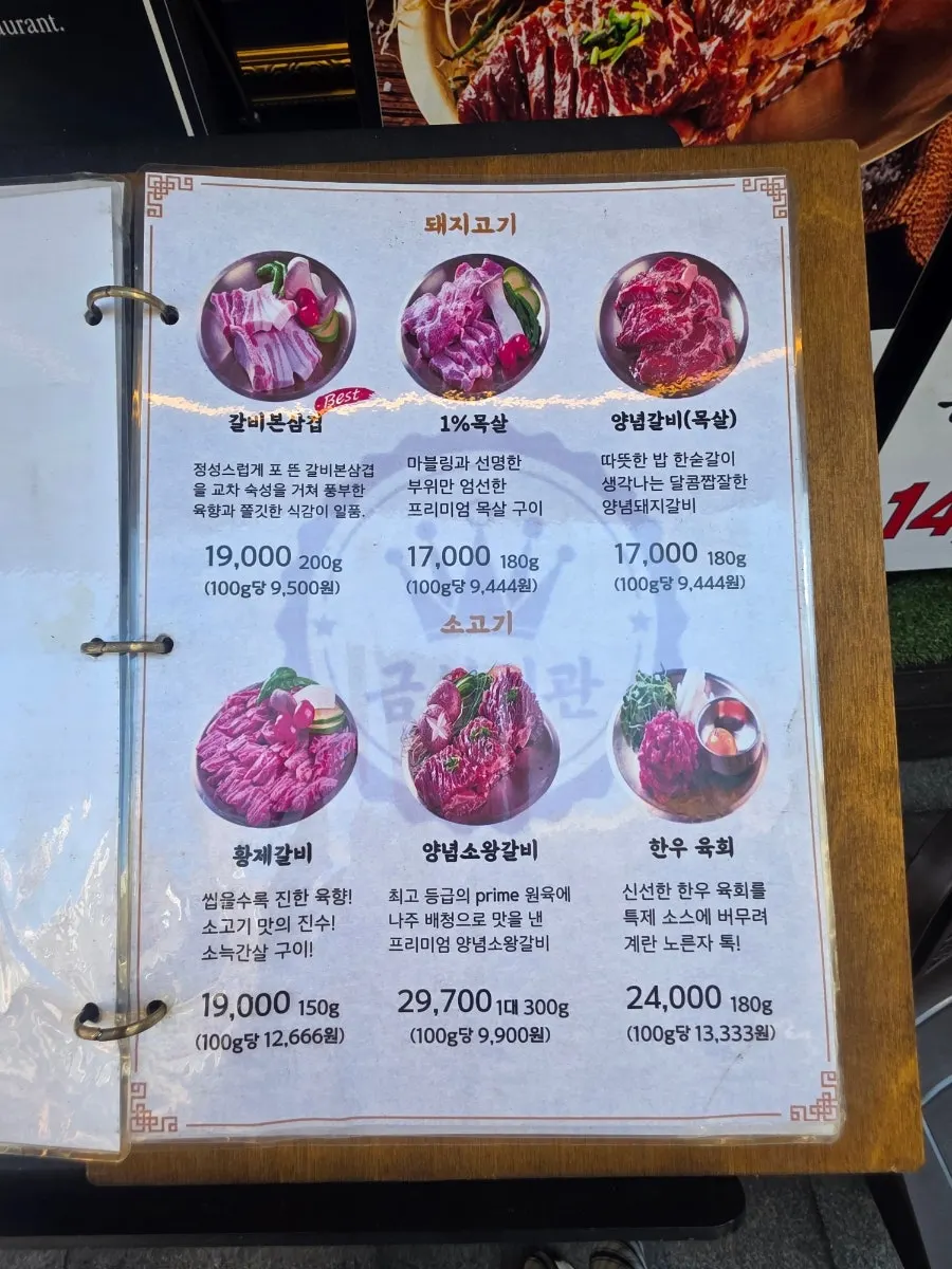 Brand story sign explaining Geumseong Hoegwan's name from Naju's Geumseong