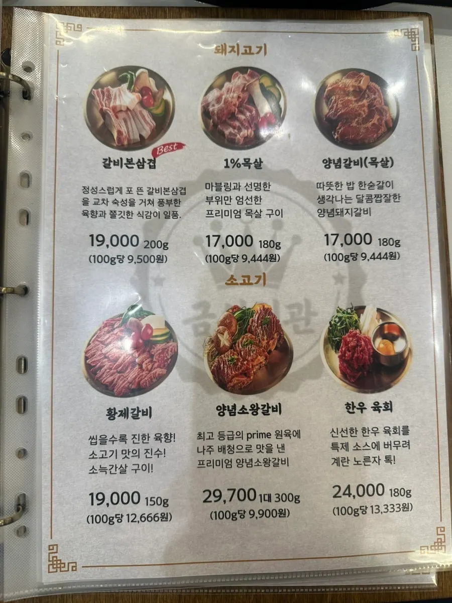 Set menu options on the tablet ordering screen