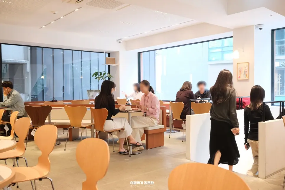 First-floor ordering area and bakery display