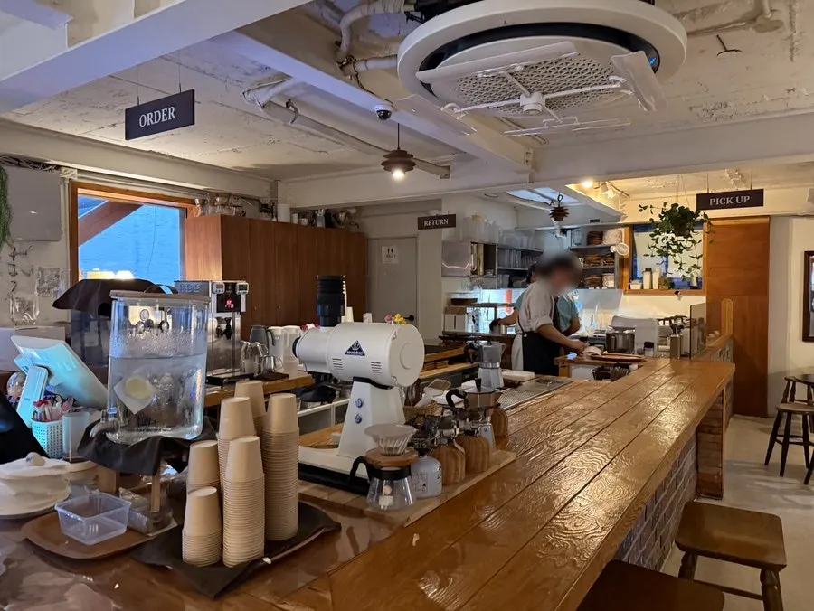 Wood-toned interior of 5to7
