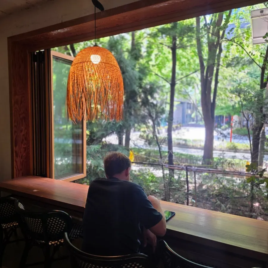Café space with window seating