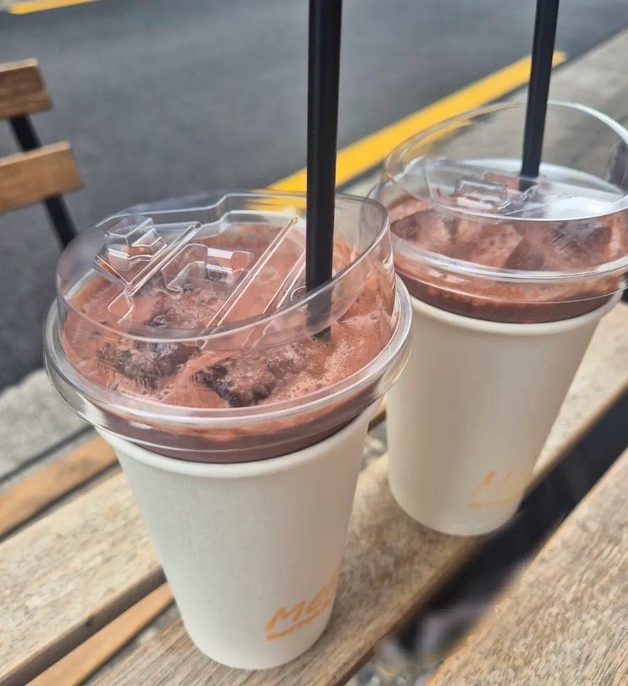 Rich deep chocolate latte