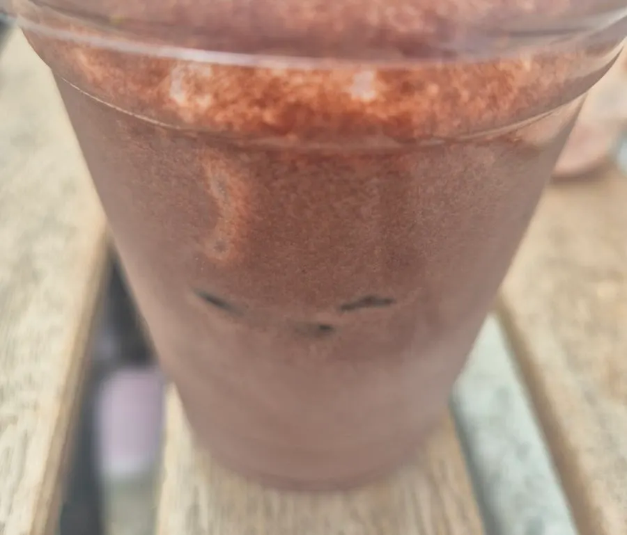 Iced deep chocolate latte