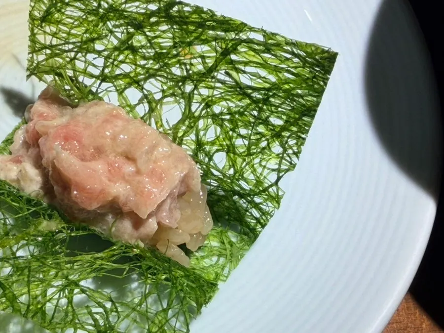 Sea bass and striped mullet sushi