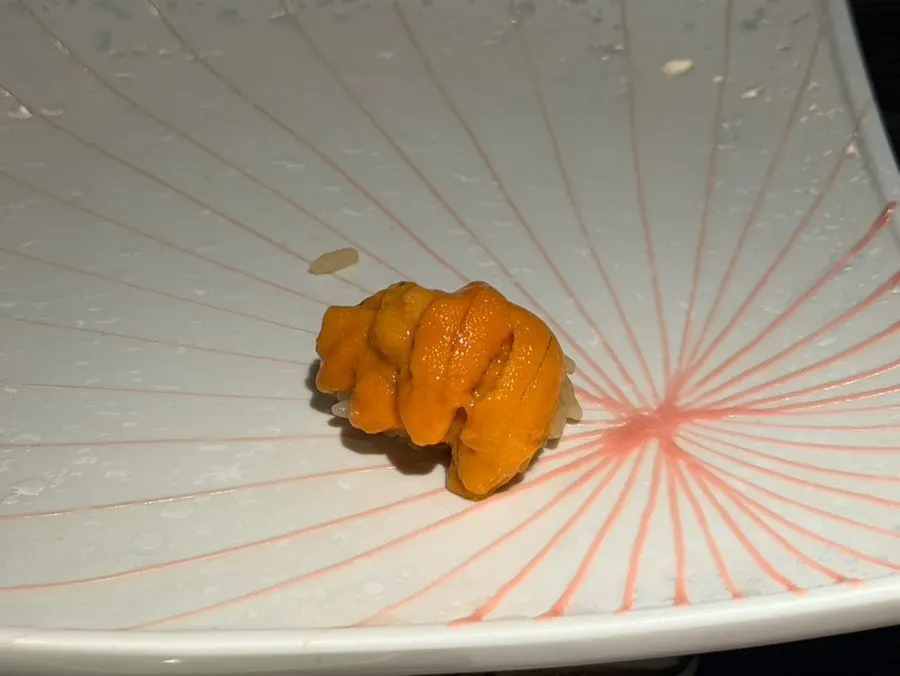 Sushi piled generously with sea urchin