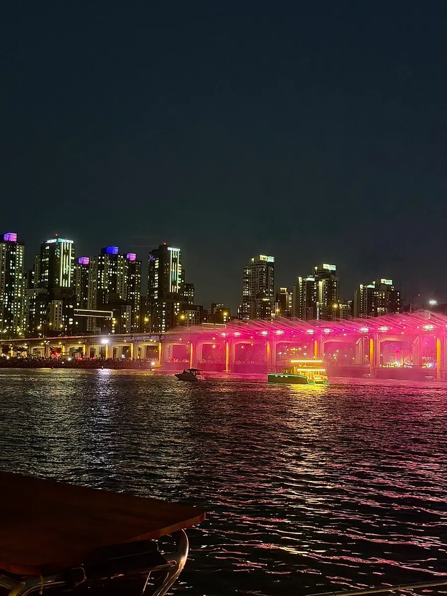 Han River yacht tour with my mom