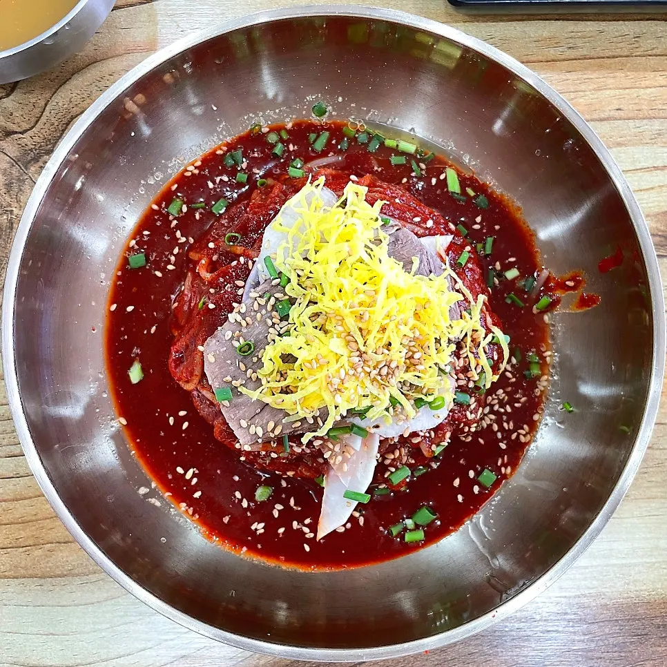 서울면옥 비빔냉면 한 그릇