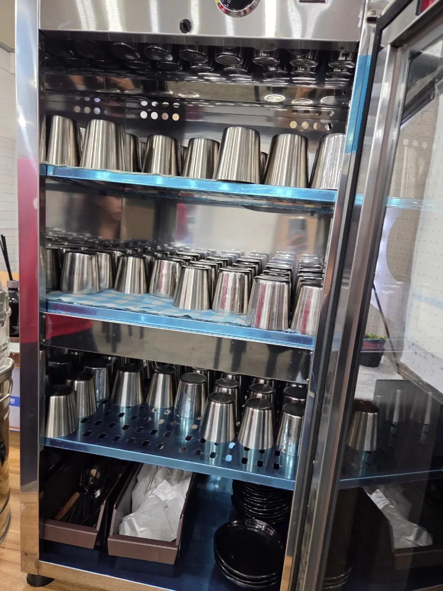 Full view of the self-serve bar corner