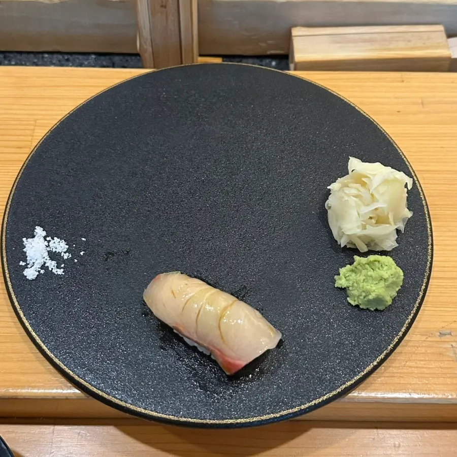 Striped jack mackerel sushi