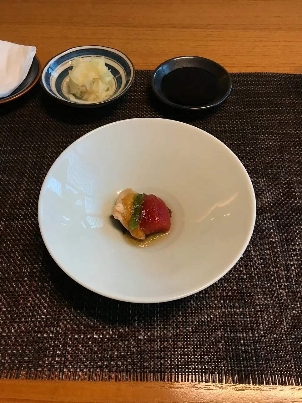 Yuzu-based whelk and minari salad
