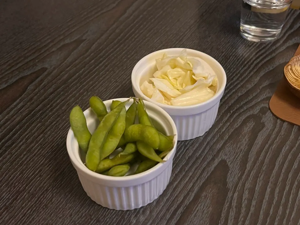 Basic side dishes served upon ordering