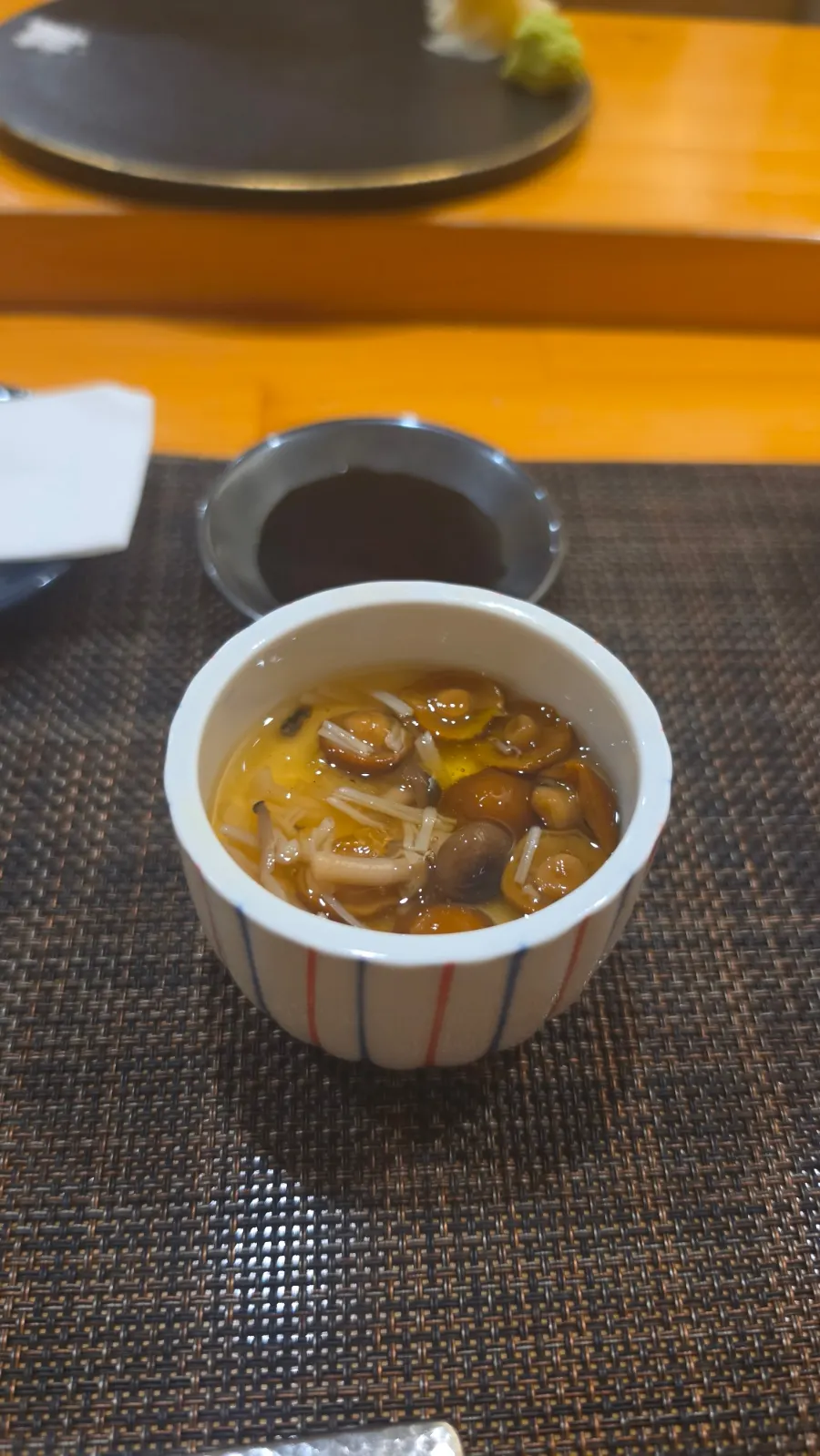 Chawanmushi served as the first course of the meal