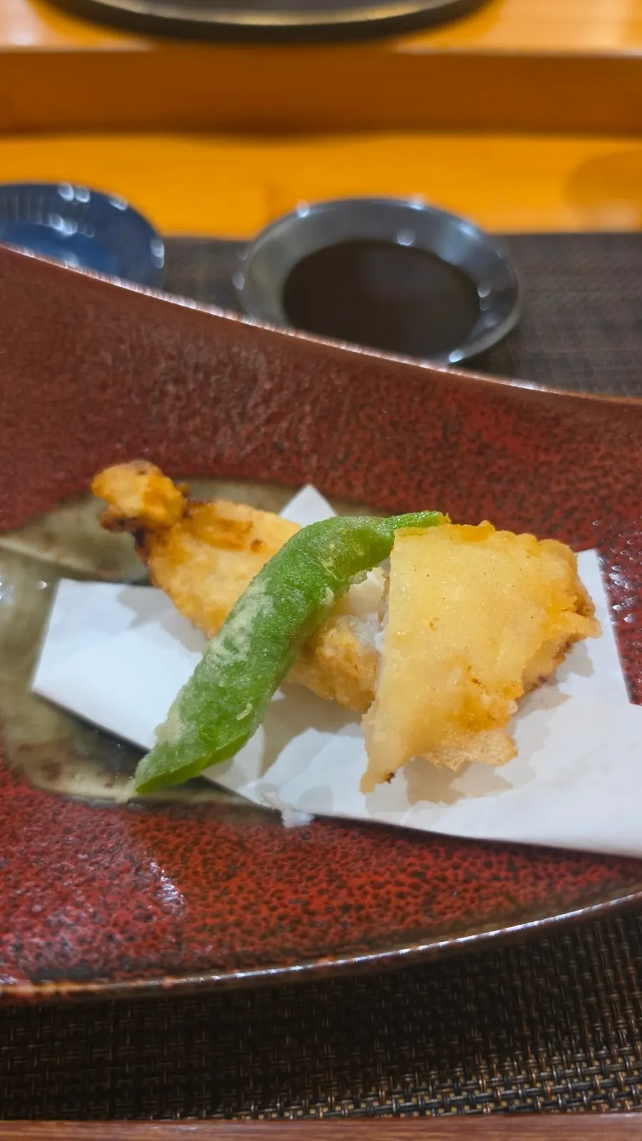 Grilled thornyhead served as part of the course