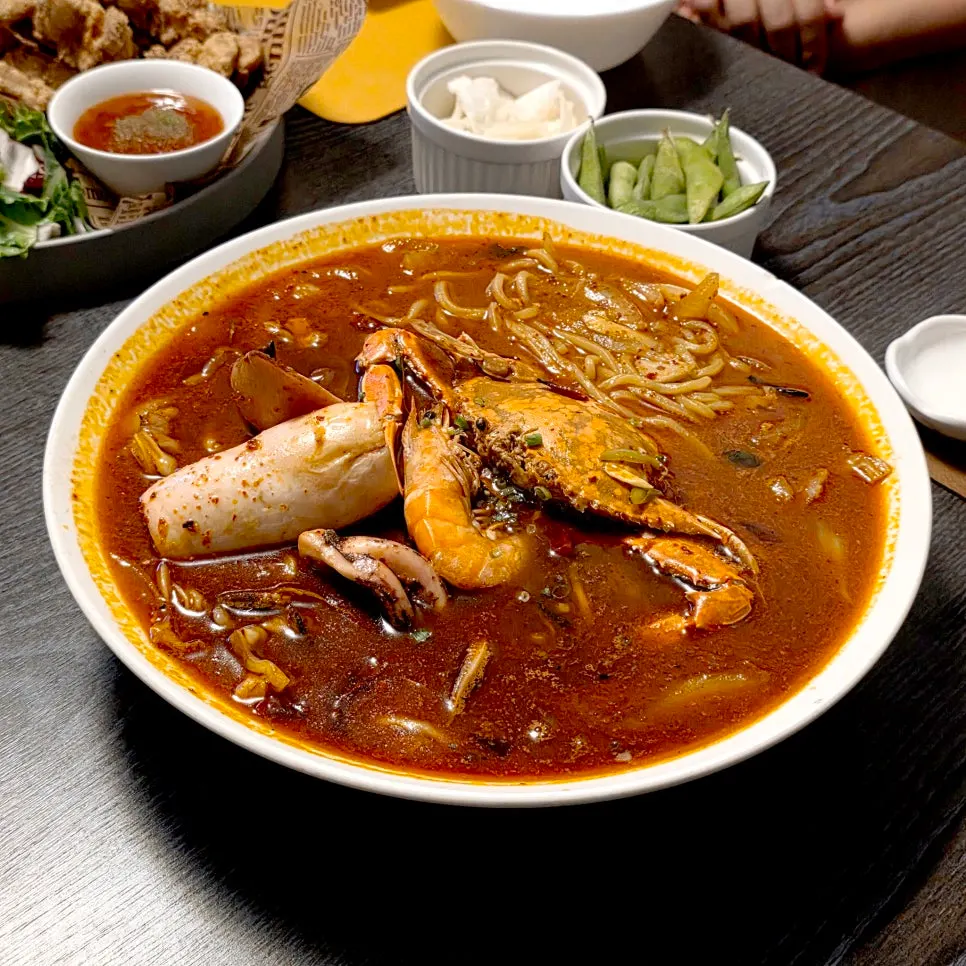 Ordered seafood jjamppong soup