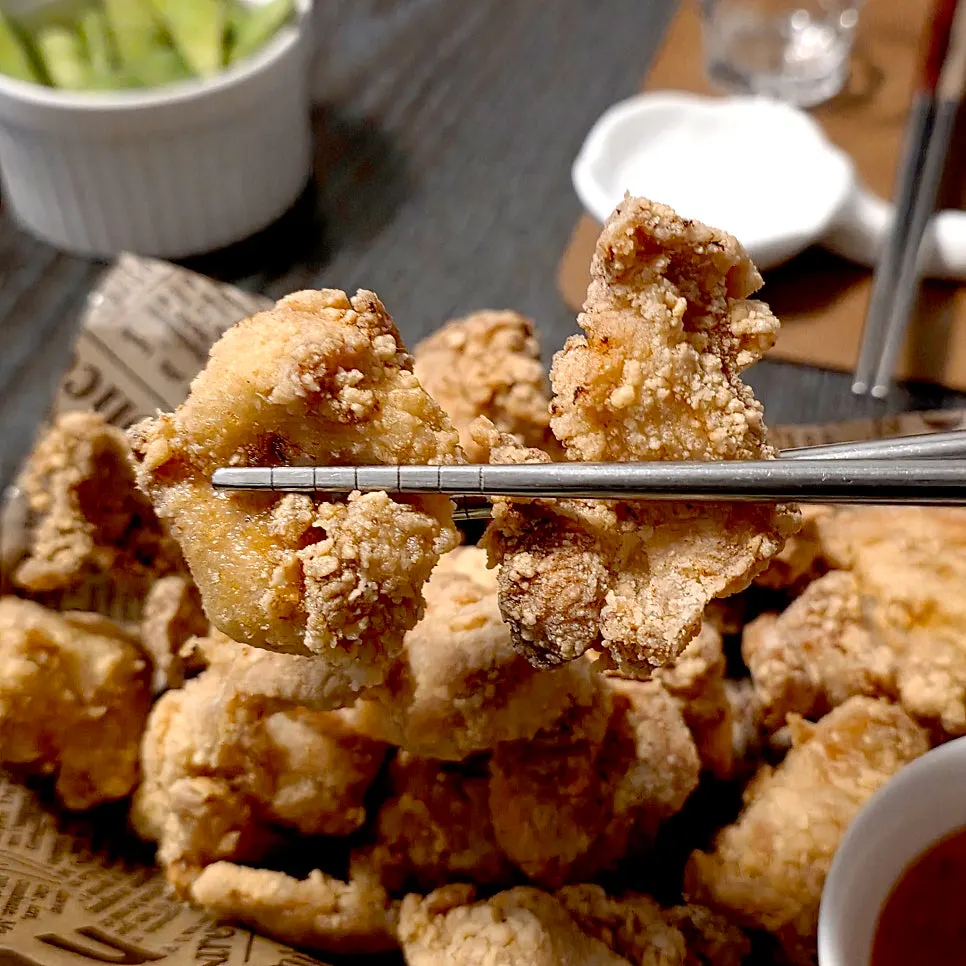 Chicken karaage with house-made soy sauce marinade
