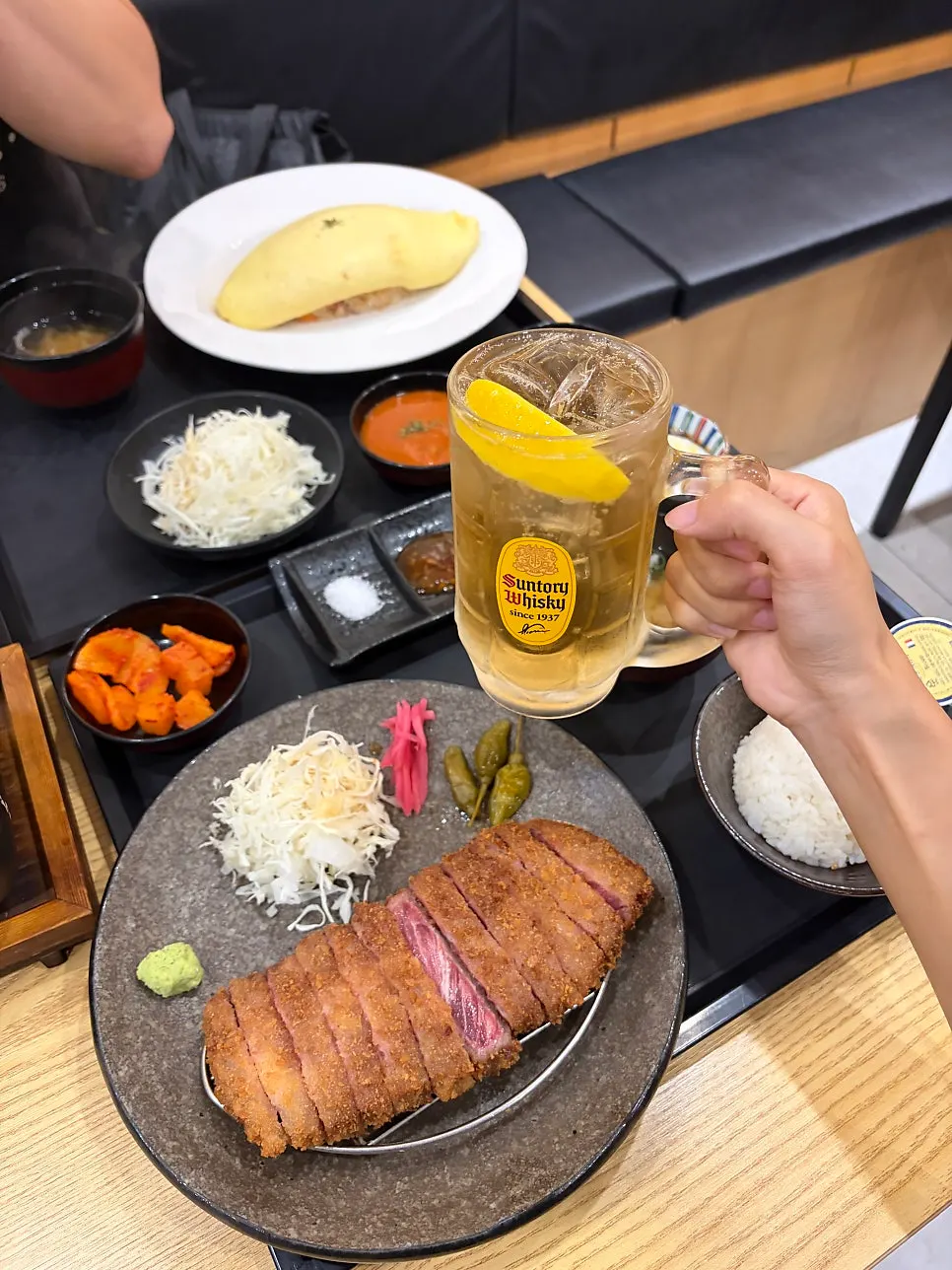 식사를 마친 후라토식당 테이블