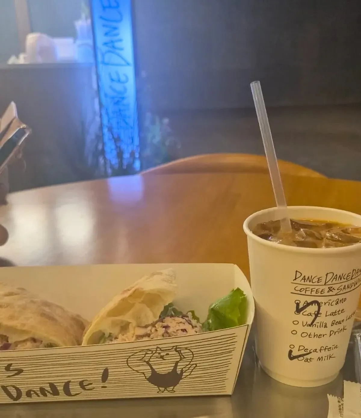 Chicken breast sandwich brunch at Dance Dance Dance Seoul Station