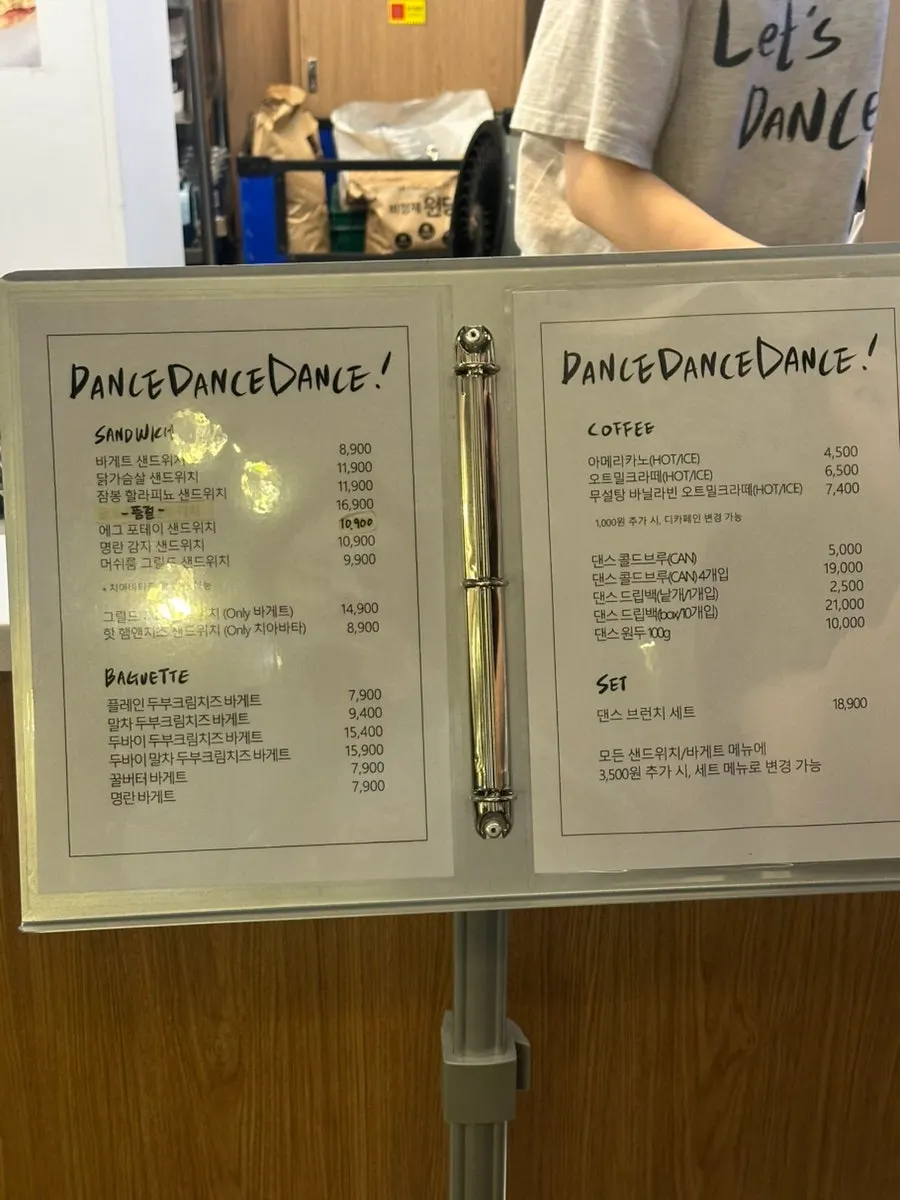 Seasonal sandwich menu display