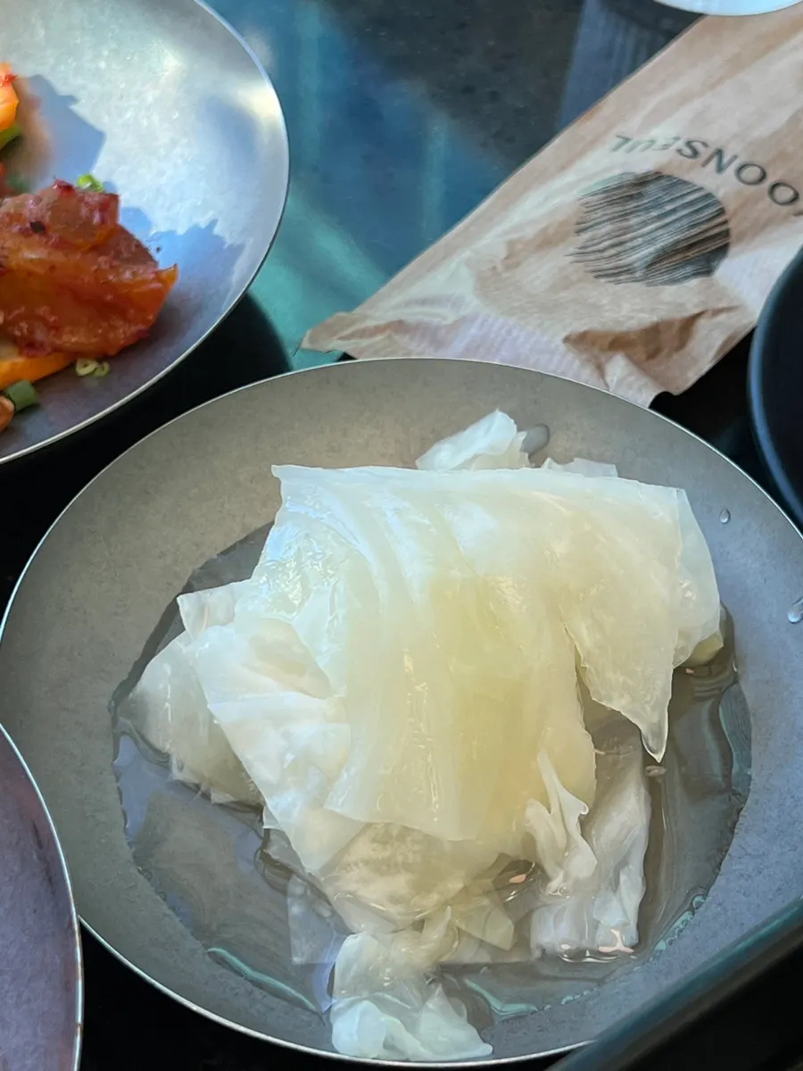 Doenjang-naengi broth shabu-shabu order components