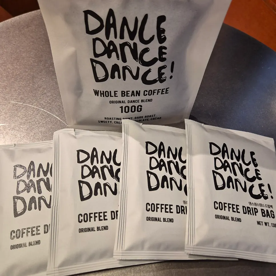 Coffee beans and drip coffee for home brewing